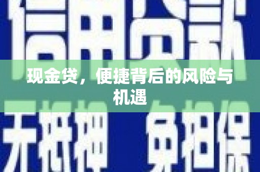 建邺现金贷，便捷背后的风险与机遇