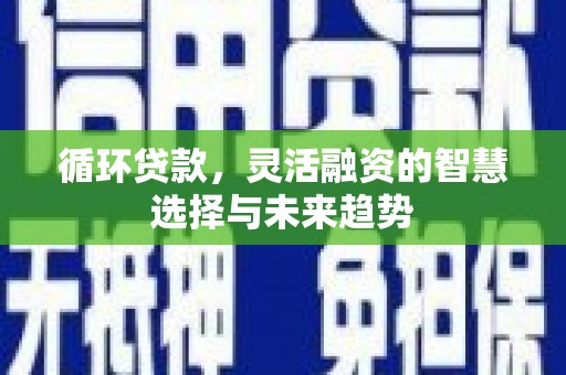 建邺循环贷款，灵活融资的智慧选择与未来趋势