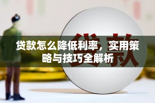 建邺贷款怎么降低利率，实用策略与技巧全解析