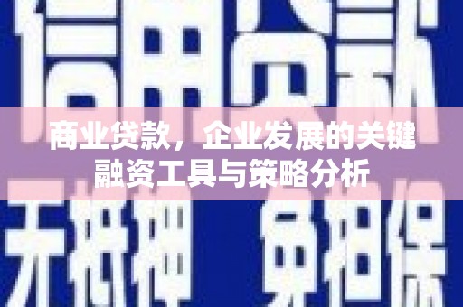 建邺商业贷款，企业发展的关键融资工具与策略分析