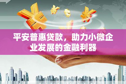 建邺平安普惠贷款，助力小微企业发展的金融利器
